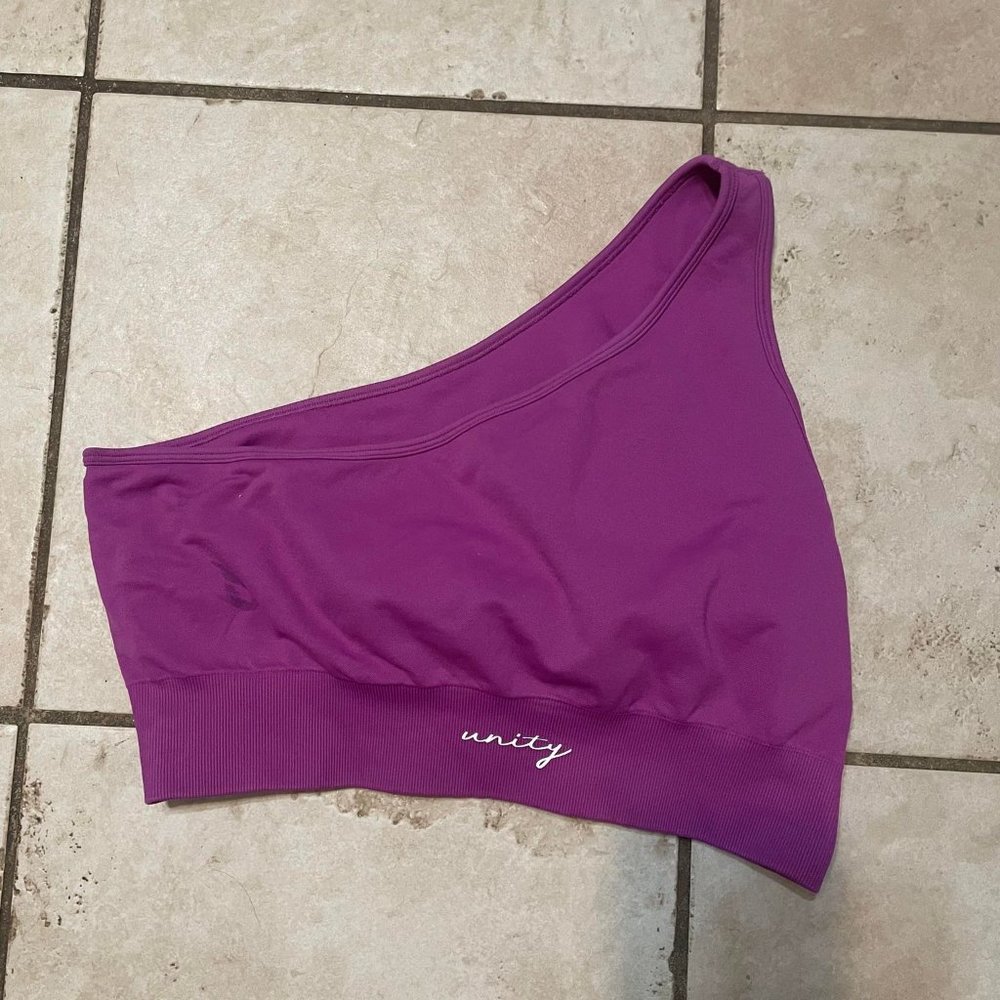Unity sports bra top workout women gym size Large